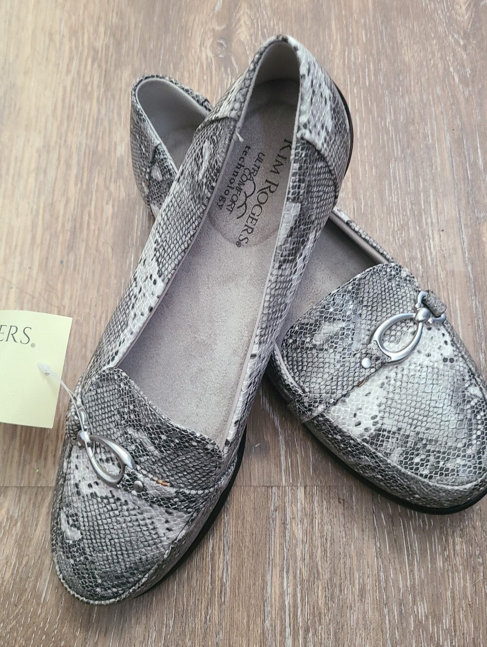 Kim Rogers Snakeskin Print Shoes Women's Size 8M